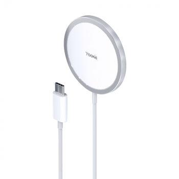 Wireless Charger Yookie Ki176, Qi, 15W, White 