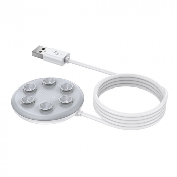 Wireless Charger Remax RP-W15, Qi, 10W, Sucked type, White 