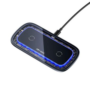 Wireless Charger Remax Walking RP-W75, Qi, 2in1, 30W, Black 