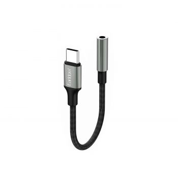 Адаптер Earldom ET-OT77, Type-C to 3.5mm (F), Black - 40364