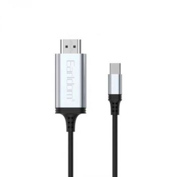 Кабел Earldom ET-W34, Type-C - HDMI 4K, 2m., Black - 40374