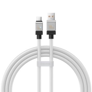 Кабел за данни Baseus CoolPlay, Type-C, 100W, 1.0m, White - 40446