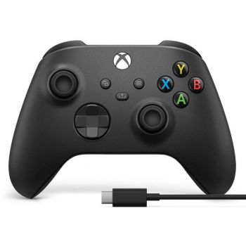 Геймърски контролер Microsoft Xbox, Безжичен, USB-C, Черен
