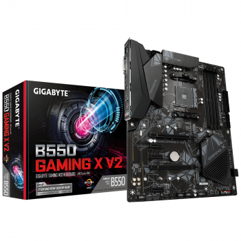 Дънна платка GIGABYTE B550 GAMING X V2 Socket AM4, 4 x DDR4, RGB Fusion, (rev. 1.0)