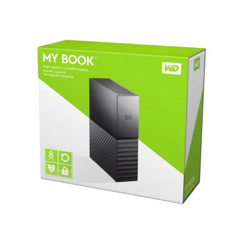 Твърд диск външен Wd My Book 8tb Hdd Usb3.0 3.5inch Rtl Extern Rohs Compliant Smartware Pro WDBBGB0080HBK-EESN