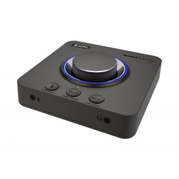 Външна звукова карта Creative Sound Blaster X4, USB-C, DAC, Super X-FI, TOSLINK
