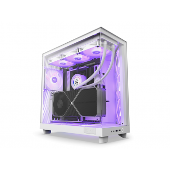 Кутия NZXT H6 Flow RGB Matte White - Middle Tower