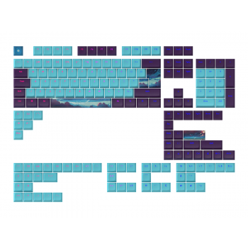 Капачки за механична клавиатура Dark Project - Night Sky за ANSI &amp; ISO Layout