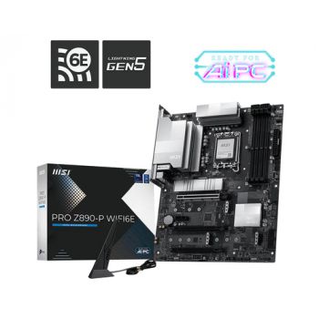 Дънна платка MSI PRO Z890-P WIFI6E, LGA 1851, Dual Channel DDR5 up to 9200(OC)MHz, 3x PCIe x16 slots...