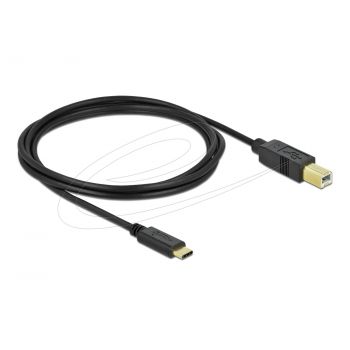 Кабел Delock USB-A 3.0 мъжко - USB-B мъжко, 5 м, 5 Gbps, Premium, Черен