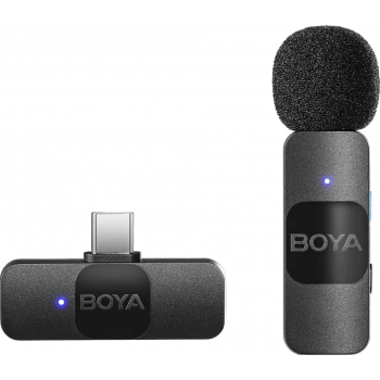 Безжична микрофонна система с ревер USB-C, BOYA BY-V10