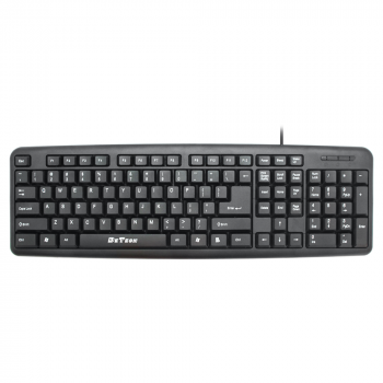 Клавиатура DeTech DE6084, USB, Black - 6084