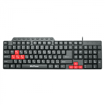Мултимедийна клавиатура DeTech DE6085, USB, Cyrillic, Black - 6085