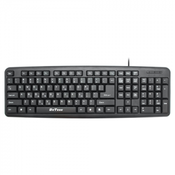 Клавиатура DeTech DE6149UG, USB, Greek Layout, Black - 6190