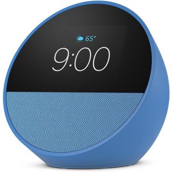 Смарт часовник Amazon Echo Spot 2024 , гласов асистент, Blue