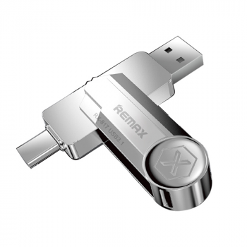 USB Flash drive Remax RX-817 2in1, 64GB, USB 3.1, Silver 