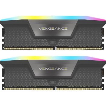 Памет за настолен компютър CORSAIR VENGEANCE RGB DDR5 96GB (2 x 48GB) DDR5 6000 CL36-44-44-96 1.40V ...