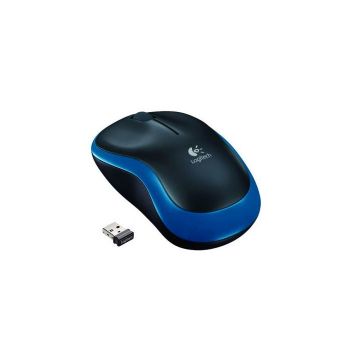 Мишка LOGITECH M185 WL/NB/BLACK+BLUE