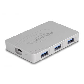 Delock Хъб USB-C, 7 порта, 3x USB-A 5 Gbps,  3x USB-C, 1xUSB-C PD 85 W