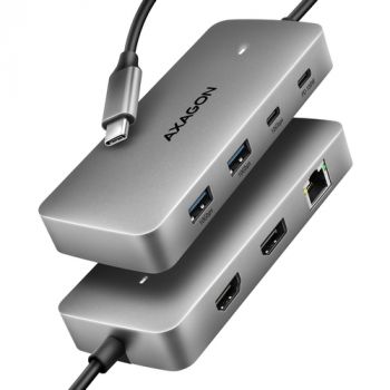 Артикул AXAGON HMC-CUB83X2 USB-C 10Gbps DUAL 4K DISPLAY 7in1 hub