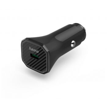 Зарядно за кола HAMA "Eco", USB-C, (PD) / Qualcomm® 3.0, 25 W, черно