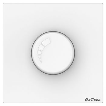 Electric dimmer switch DeTech DE-9225-71, 200W, For built-in, IP20, White - 75080