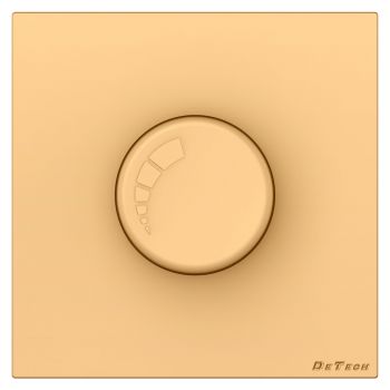 Electric dimmer switch DeTech DE-9225-71, 200W,  Concealed, IP20, Gold - 75090