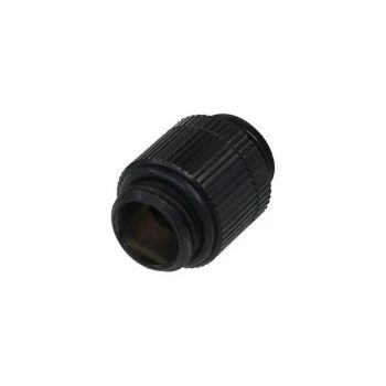 Адаптер Alphacool HF, Двоен нипел, G1/4 - G1/4, Въртящ се, Черен мат