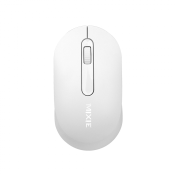 Мишка Mixie R518, Безжична, USB, 3D, Бял 
