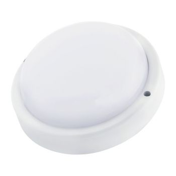 LED Moisture-Proof Bulkhead Light  DeTech, 12W, 4000K, 1080lm, IP54, Round - 77010