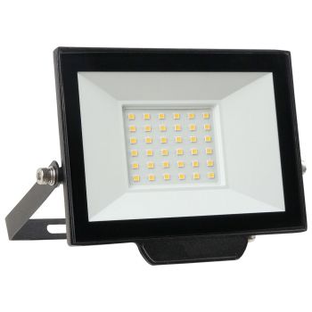 LED Flood Light DeTech, 30W, 6500K, IP65, Black - 77025