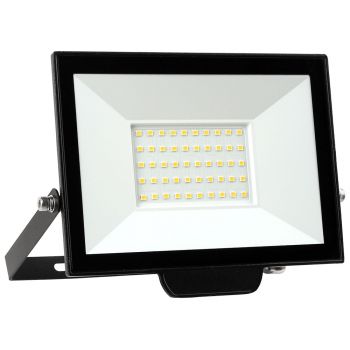 LED Flood Light DeTech, 50W, 4000K, IP65, Black - 77026