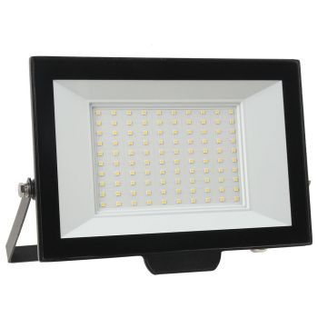 LED Flood Light DeTech, 100W, 6500K, IP65, Black - 77029