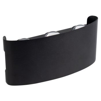 Wall Light Sconce DeTech , 6*1W,  4000K, IP44,  Black - 77031