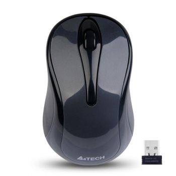Безжична мишка A4Tech G3-280N-1, V-Track PADLESS, сива, USB
