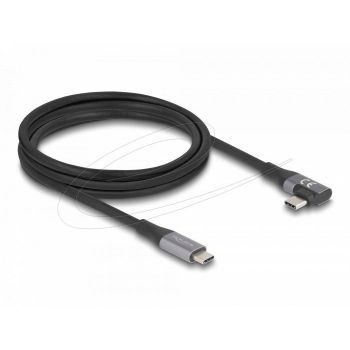 Delock USB-C Кабел 90&deg;, 20 Gbps USB PD 3.1, 240W, 2 m
