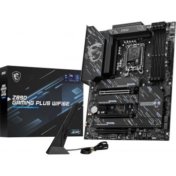 Дънна платка MSI Z890 GAMING PLUS WIFI6E, LGA 1851, Dual Channel DDR5 up to 9200(OC)MHz, 3x PCIe x16...
