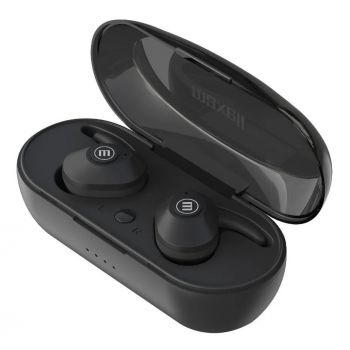 Блутут слушалки-тапи с докинг кутийка Mahell MINI DUO, True Wireless, Bluetooth 5.0, Черни