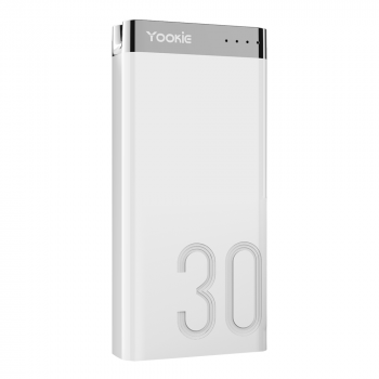 Power bank Yookie YO13, 30000mAh, White 