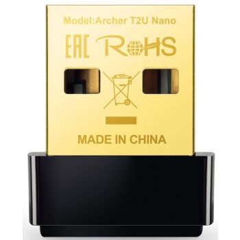 Безжичен адаптер TP-LINK Archer T2U Nano, Dual band, USB