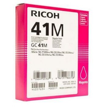 Мастило гел RICOH GC41M ,2200 копия, Magenta - RICOH-INK-GC41M