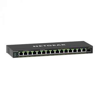 Мрежов суич NETGEAR 16PT Plus Switch W/ POE+ GS316EP-100PES