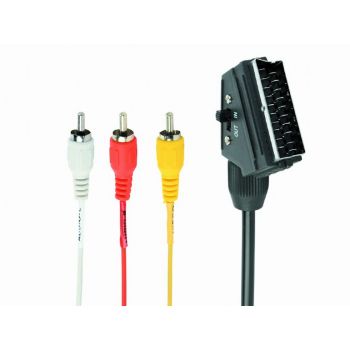 Кабел GEMBIRD Bidirectional RCA to SCART audio-video  cable, 1.8 m