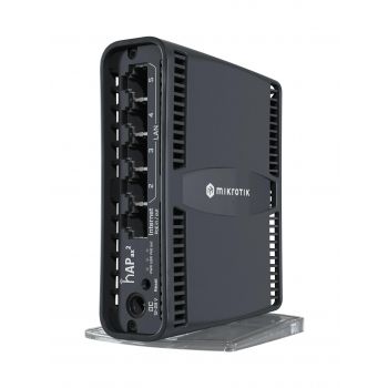 Рутер MikroTik hAP ax2 C52iG-5HaxD2HaxD-TC, 2.4/5GHz, Eternet LAN, Черен