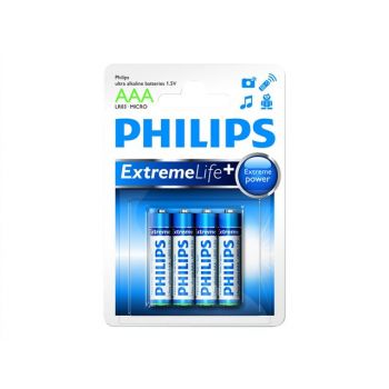 Батерия Philips Paristo Extremelife Aaa 4-pack LR03E4B/10
