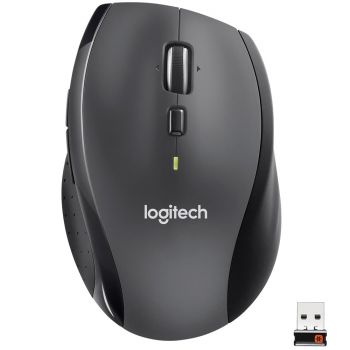 Мишка Logitech Marathon M705, лазерна(1000 dpi), безжична, черна