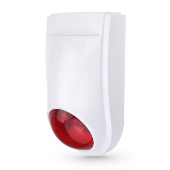Смарт сирена No brand PST-TS106, Външен монтаж, Wi-Fi, Tuya Smart, Бял 