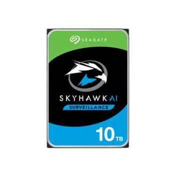Твърд диск Seagate Surveillance Ai Skyhawk 10tb Hdd Sata 6gb/s 256mb Cache 8.9cm 3.5inch Blk ST10000VE001