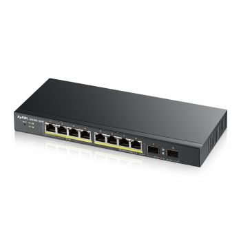 Суич ZYXEL GS1900-10HP, 8 портов управляем, Gigabit