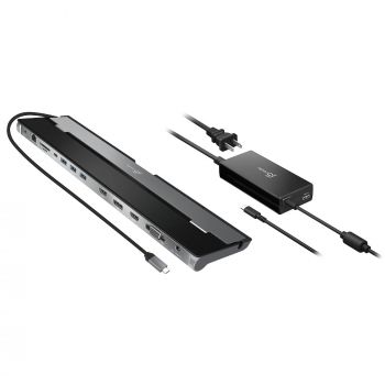 Докинг станция j5create JCD543P, За три монитора, 100W  PD, Захранващ адаптер